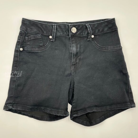 1822 Denim Black Jegging Shorts Size 6 - Picture 1 of 5